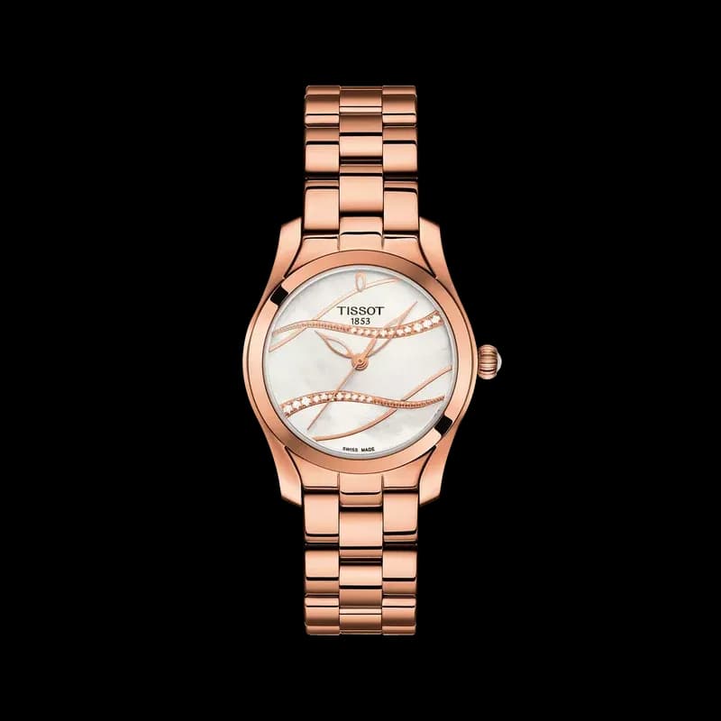 [T023.309.16.113.0] Tissot T-Wave White Mother Of Pearl Women's watch 7611608242520